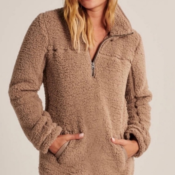Abercrombie Half Zip Sherpa XS - Picture 3 of 10